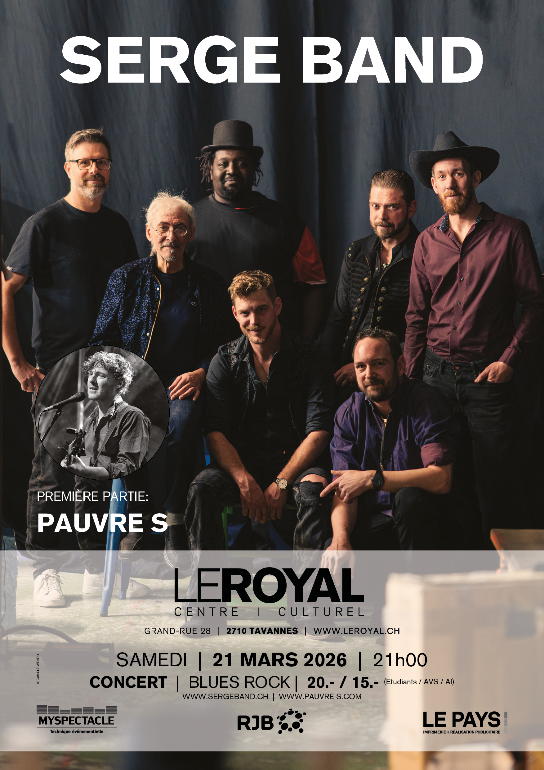 260321 - SERGE BAND - Affiche A3