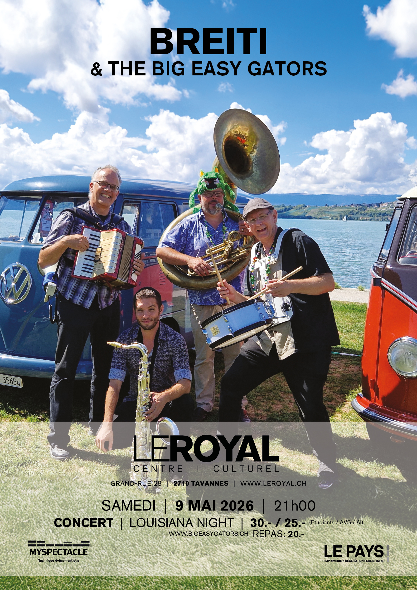 260509 - BREITI BIG EASY GATORS - Affiche A3